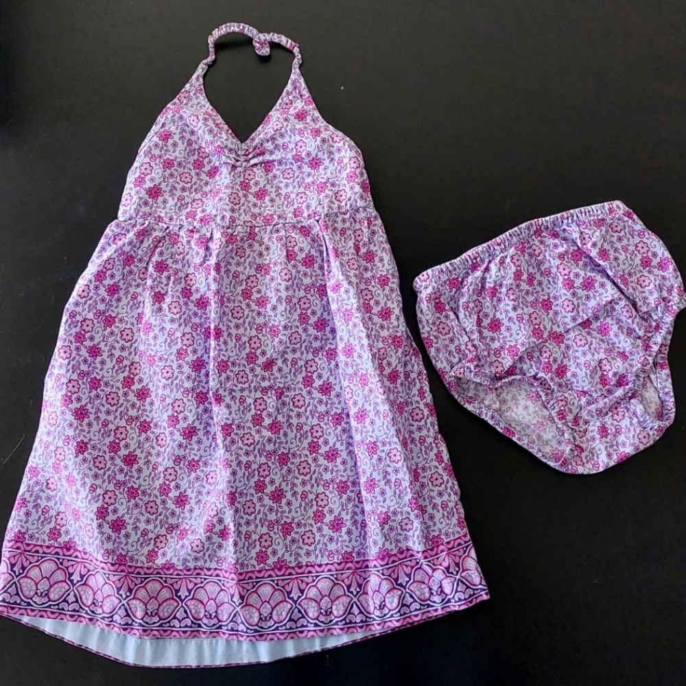 Cherokee Brand Girls Halter Floral Dress size 18months